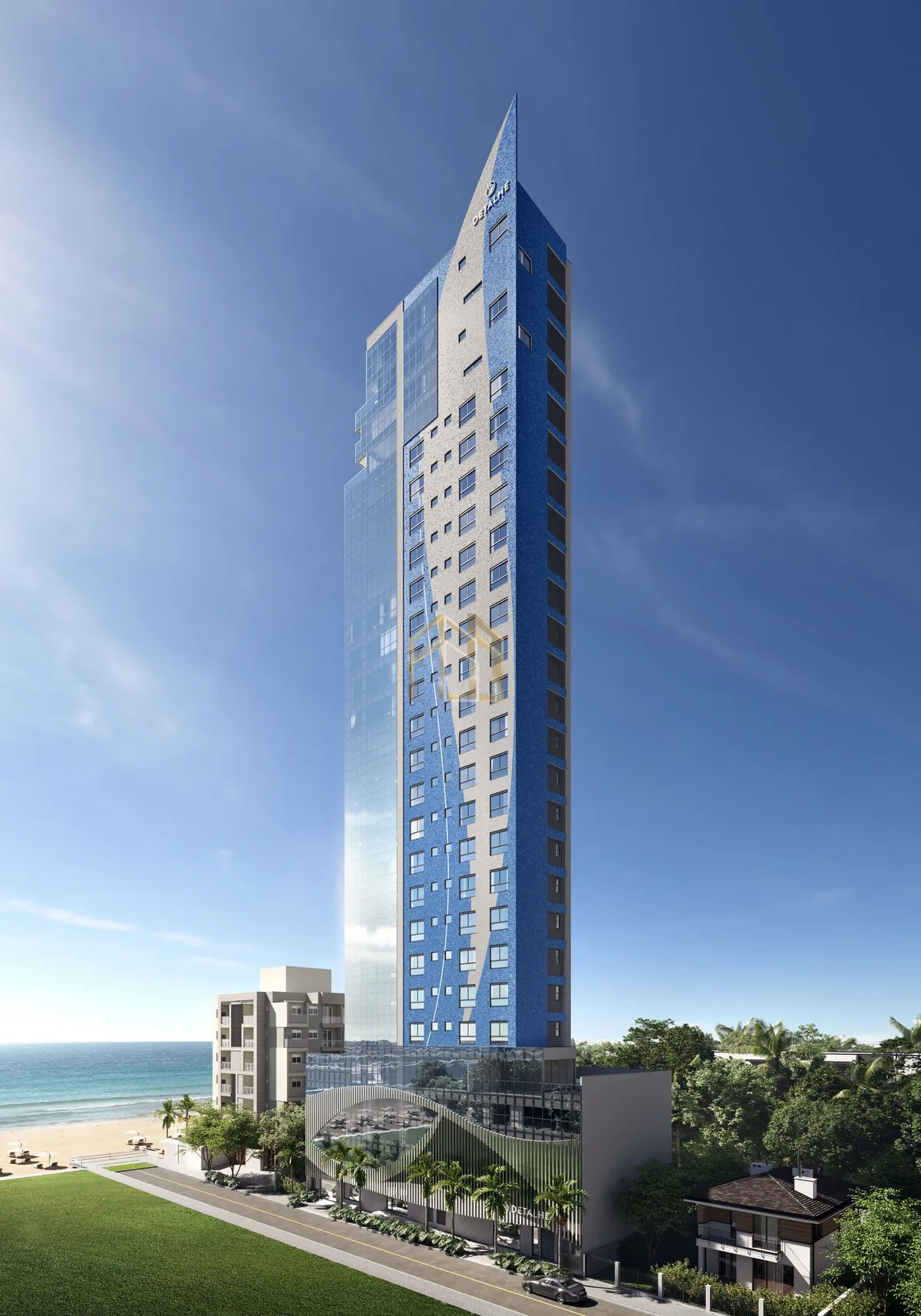 Apartamento 4 dorm. em Meia Praia, Itapema/SC — Mares do Sul · fachada | Família Broker