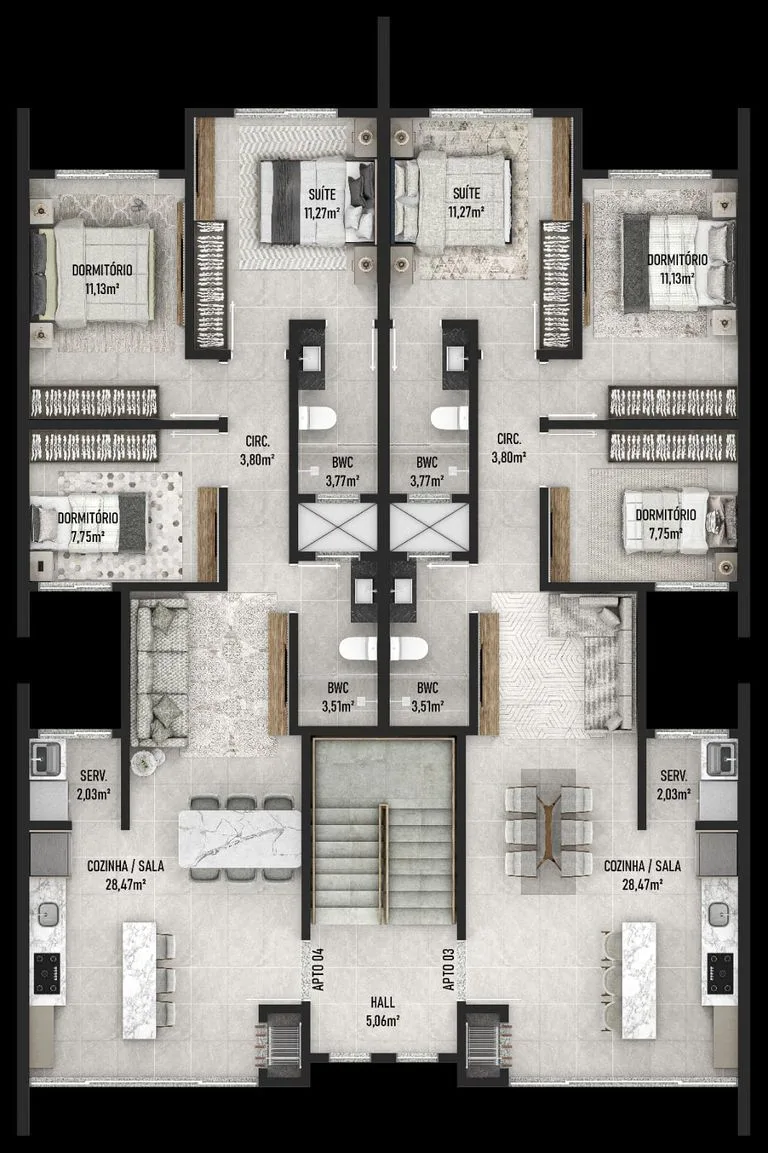 Casa 3 dorm. em Bairro Itacolomi, Balneário Piçarras/SC · foto 4 | Família Broker