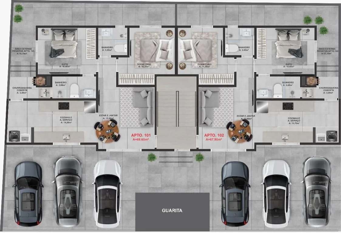 Apartamento 2 dorm. em Tabuleiro, Barra Velha/SC · foto 5 | Família Broker