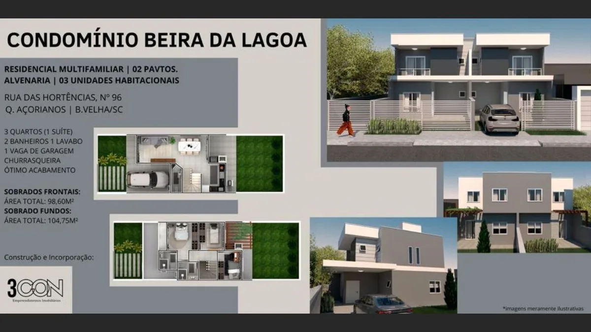 Casa 3 dorm. em Quinta dos Acorianos, Barra Velha/SC · foto 2 | Família Broker